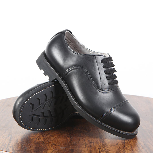Zapatos de Cuero con Cordones y Triple Conector