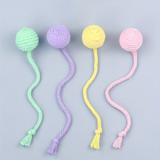 Pelota Interactiva para Gatos con Cuerda y Campana Incorporada