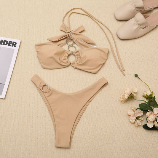 Bikini Deportivo Tipo Tubo Europeo Americana con Corte Dividido - Image 2