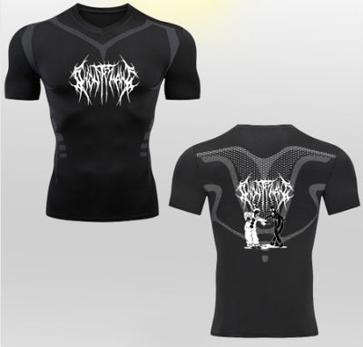Playera Deportiva Elástica con Estampado 2D de Secado Rápido para Hombre - Image 10