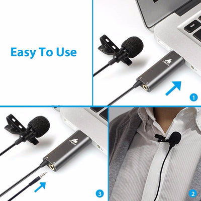Micrófono Lavalier Condensador USB - Image 12