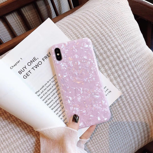 Funda Protectora Compatible con Apple - Diseño Floral Hielo Multicolor