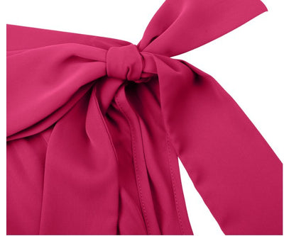 Vestido Francés de Verano con Volantes y Color Sólido para Mujer - Image 12