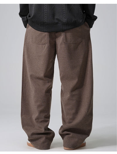 Pantalones Casuales Holgados con Cordón Ajustable y Forro Polar - Image 18