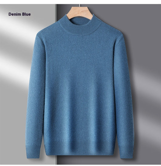Suéter Cuello Alto Casual para Hombre - Diseño Minimalista Versátil - Image 19