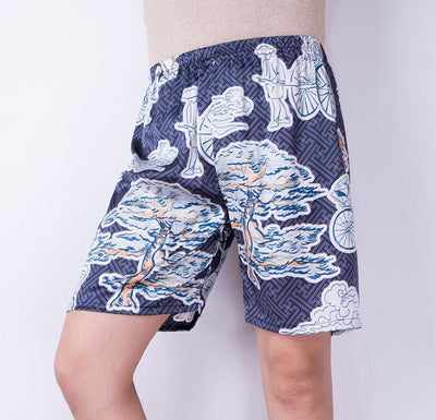 Pantalones Cortos de Seda Helada para Hombre - Shorts Sueltos Transpirables de Verano - Image 6