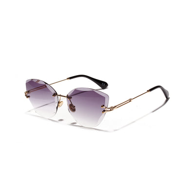 Gafas de Sol Retro Cat Eye para Mujer con Corte Diamante - Image 4