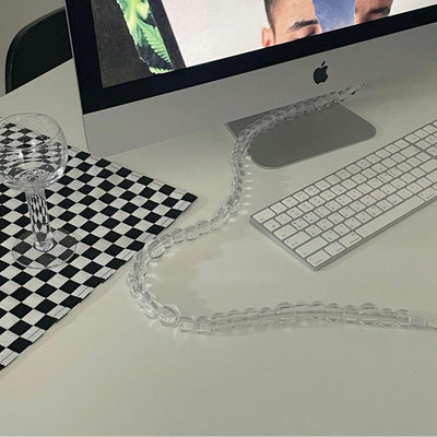 Cable de Datos USB Transparente con Cuentas Decorativas - Image 16