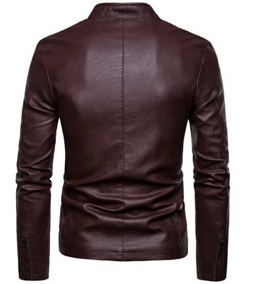 Chaqueta de Cuero PU Talla Grande Estilo Inglés - Image 3