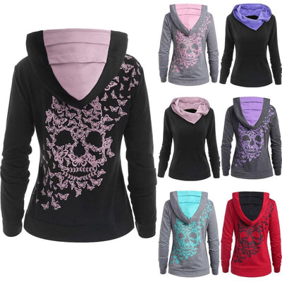 Sudadera con Capucha y Bolsillos de Contraste
