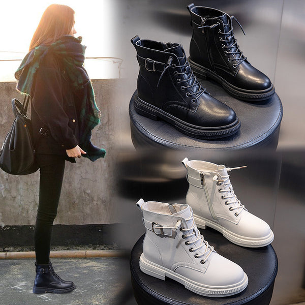 Botas Casuales Forradas en Fleece para Mujer - Botines Cálidos Tipo Tubo