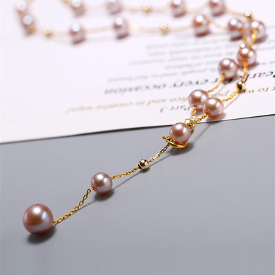 Collar de Perlas de Agua Dulce Gypsophila - Image 10