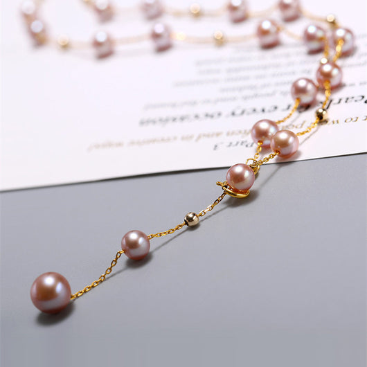Collar de Perlas de Agua Dulce Gypsophila - Image 10