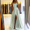 Vestido Elegante Estilo Europeo con Abertura Alta y Espalda Descubierta