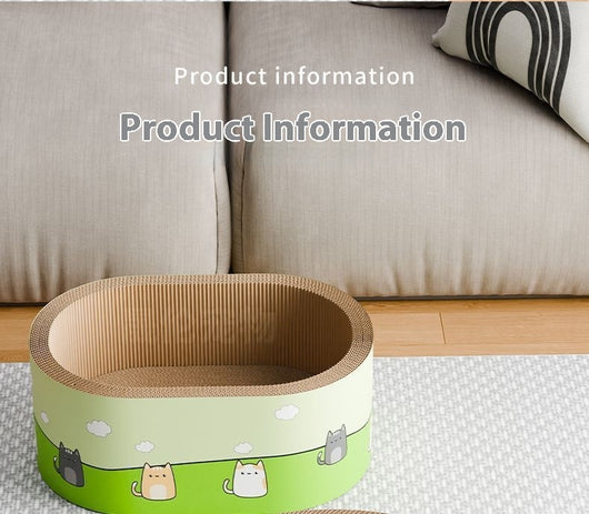 Rascador Circular Grande para Gatos - Tablero Resistente e Integrado - Image 9