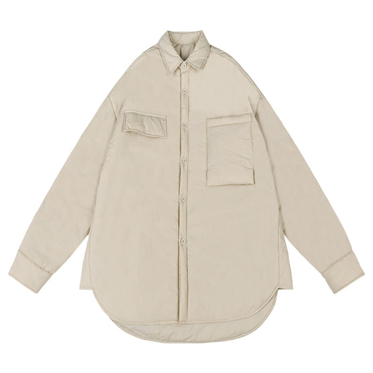 Chaqueta Acolchada Casual Estilo Camisero de Algodón Japonés - Image 14