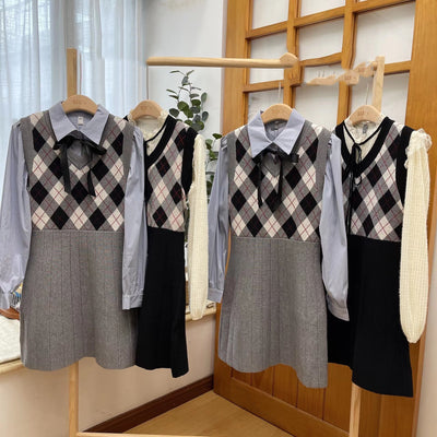 Vestido Tejido Cuadros Otoño con Acabado Suave - Image 18