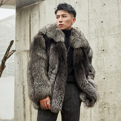 Abrigo de Invierno para Hombre con Detalles de Piel - Estilo Personalidad - Image 8