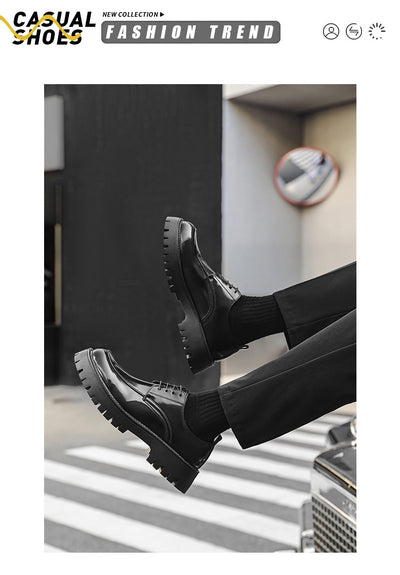 Zapatos Casuales de Cuero con Plataforma Elevadora - Image 8