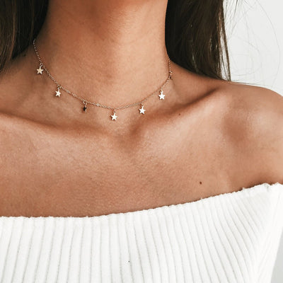 Collar Colgante Estrella de Cinco Puntas - Diseño Minimalista