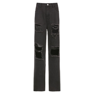 Jeans Casual Rotos con Bordes Crudos para Mujer - Estilo Trendy y Sexy - Image 17