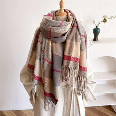 Bufanda Unisex Otoño Invierno con Borlas - Versátil para Cualquier Estilo - Image 20