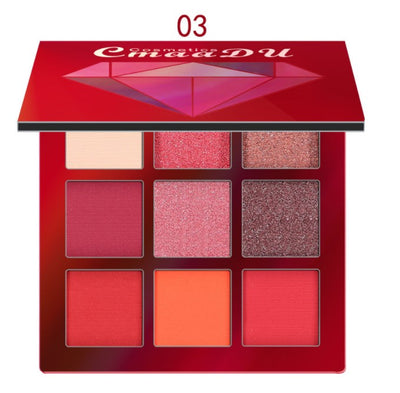 Paleta de 9 Sombras Diamantadas con Brillo Intenso - Image 8