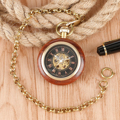 Reloj de Bolsillo Caoba Clásico - Image 5