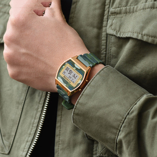 Reloj Cuadrado Slim Estudiante Camuflaje - Image 2
