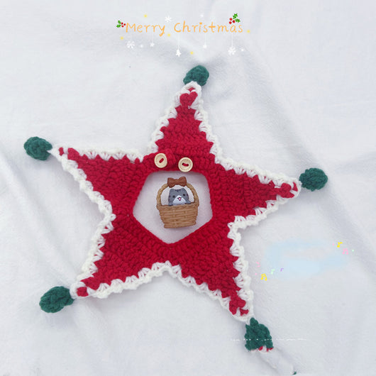 Collar Navideño de Lana Tejida para Gatos y Perros - Image 5