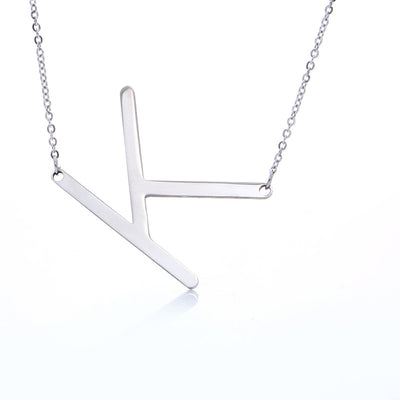 Collar Inicial Acero Inoxidable Chapado en Oro Rosa - Image 65