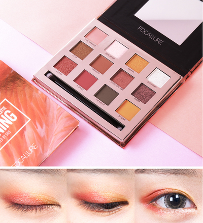 Paleta de Sombras Focallure 12 Colores Brillantes - Image 6