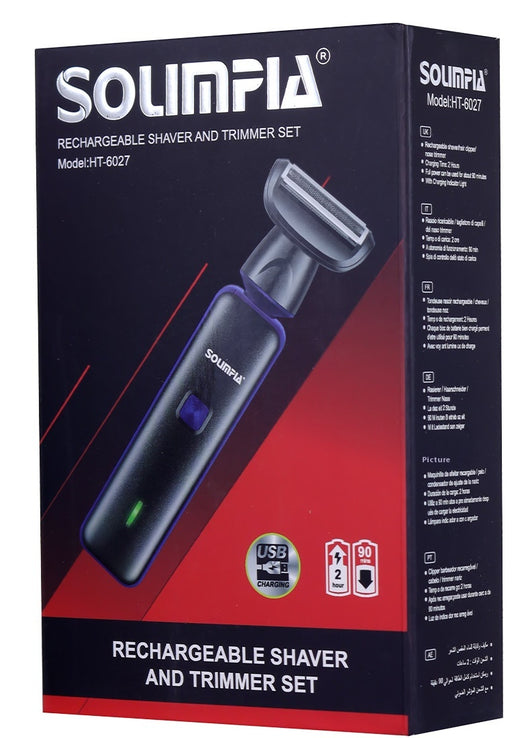 Afeitadora Multifuncional 3 en 1 para Hombre - Recortador de Vello Nasal - Image 19