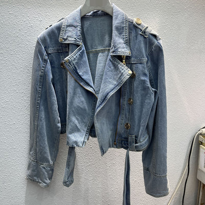 Chaqueta Denim Oversize Estilo Coreano con Botones Decorativos - Image 9