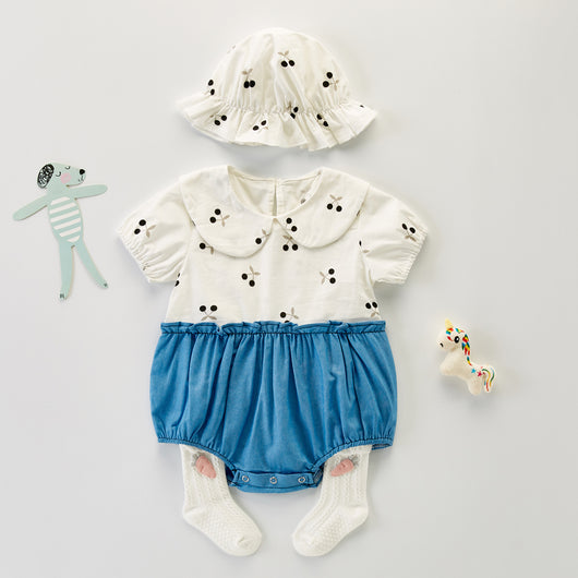 Pijama Onesie Bebé Niña Ligero Diseño Océano