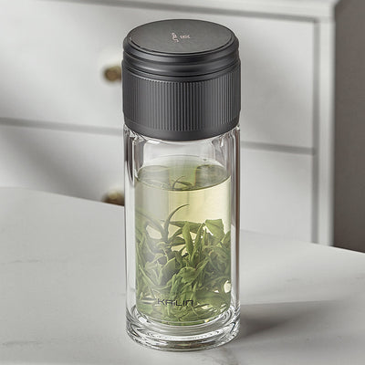 Taza de Té con Separador de Agua - Vaso Doble de Cristal - Image 9