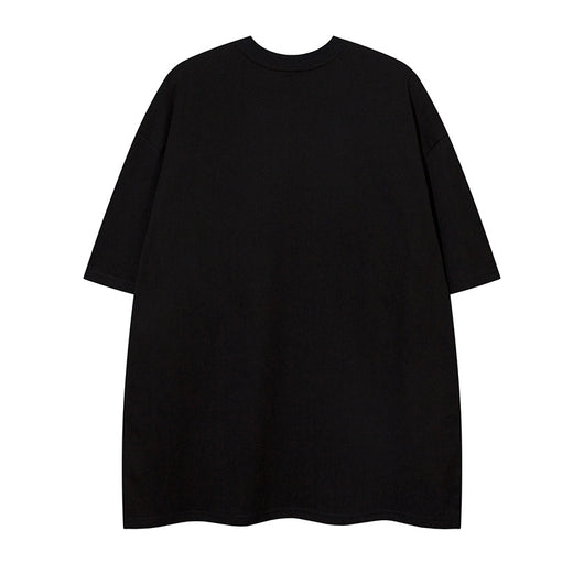 Camiseta Manga Corta Estampado Onda de Letras para Hombre - Image 2
