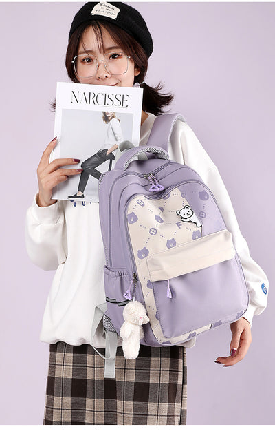 Mochila Escolar Osito Tierna Grande y Ligera para Primaria - Image 11