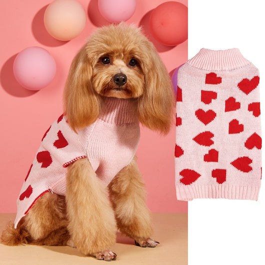Suéter para Perro con Corazón y Moño - Diseño de Personalidad Fashion - Image 8