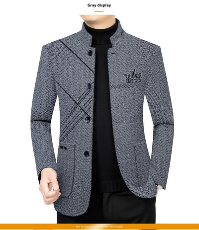 Abrigo Ejecutivo Casual para Hombre - Chaqueta Stand Collar Elegante - Image 17