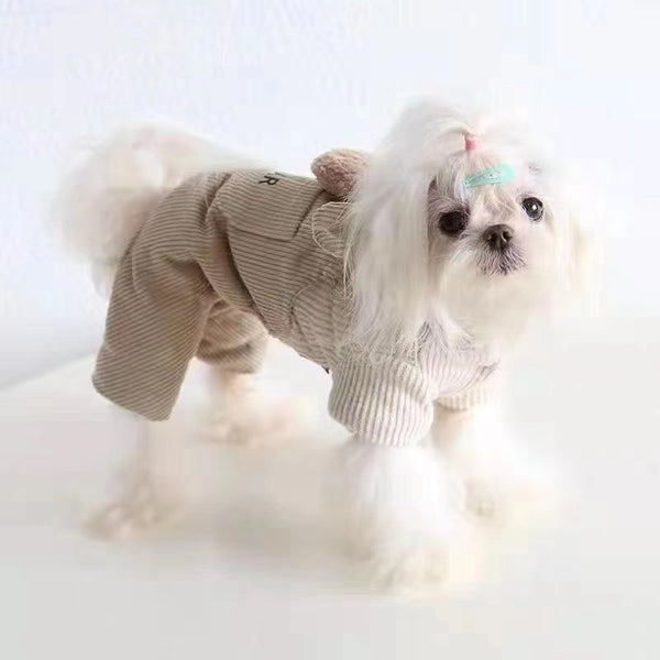 Mameluco Térmico para Perros con Forro Polar - Diseño Osito Café - Image 5