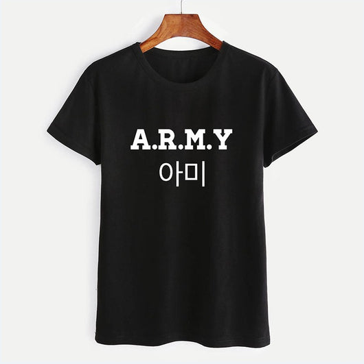 Camiseta A.R.M.Y Unisex con Letras Digitales - Estilo Urbano Casual - Image 4