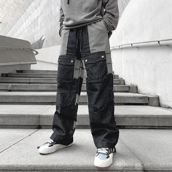 Pantalones de Moda Coreana con Costuras Trendy - Image 6