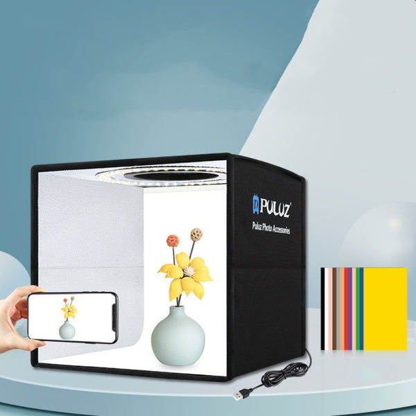 Kit de Estudio Portátil con Aro de Luz LED Profesional