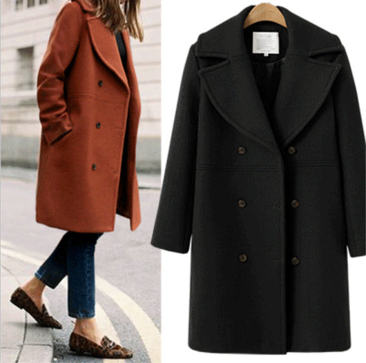 Abrigos de Lana Talla Grande para Mujer