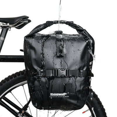 Juego de Alforjas Impermeables para Bicicleta - Canasta Delantera y Mochila Trasera - Image 8