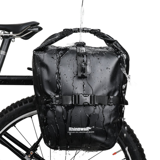 Juego de Alforjas Impermeables para Bicicleta - Canasta Delantera y Mochila Trasera - Image 8