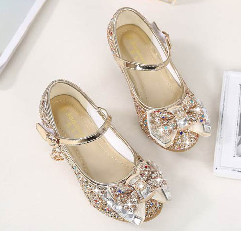 Zapatos con Moño Lentejuelado
