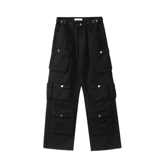 Pantalones Cargo con Bolsillos Tridimensionales y Múltiples Compartimentos - Image 8