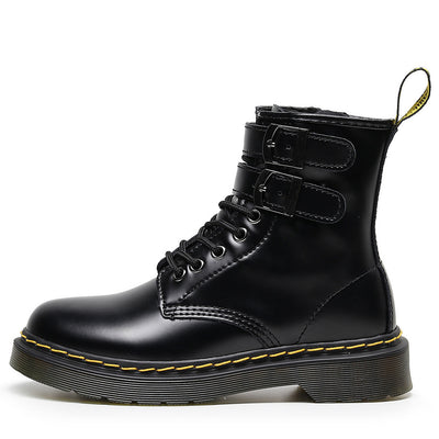 Botas Motociclistas de Cuero para Mujer Estilo Británico - Image 21